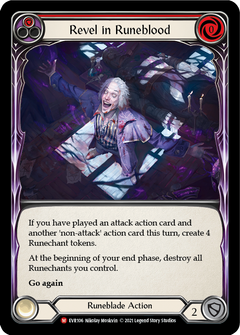 Revel in Runeblood [EVR106] (Everfest)  1st Edition Rainbow Foil-1