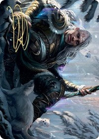 Jorn, God of Winter Art Card (Gold-Stamped Signature) [Kaldheim Art Series]-1