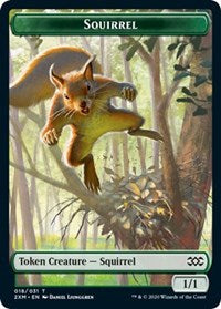 Squirrel // Thopter (008) Double-Sided Token [Double Masters Tokens]-1