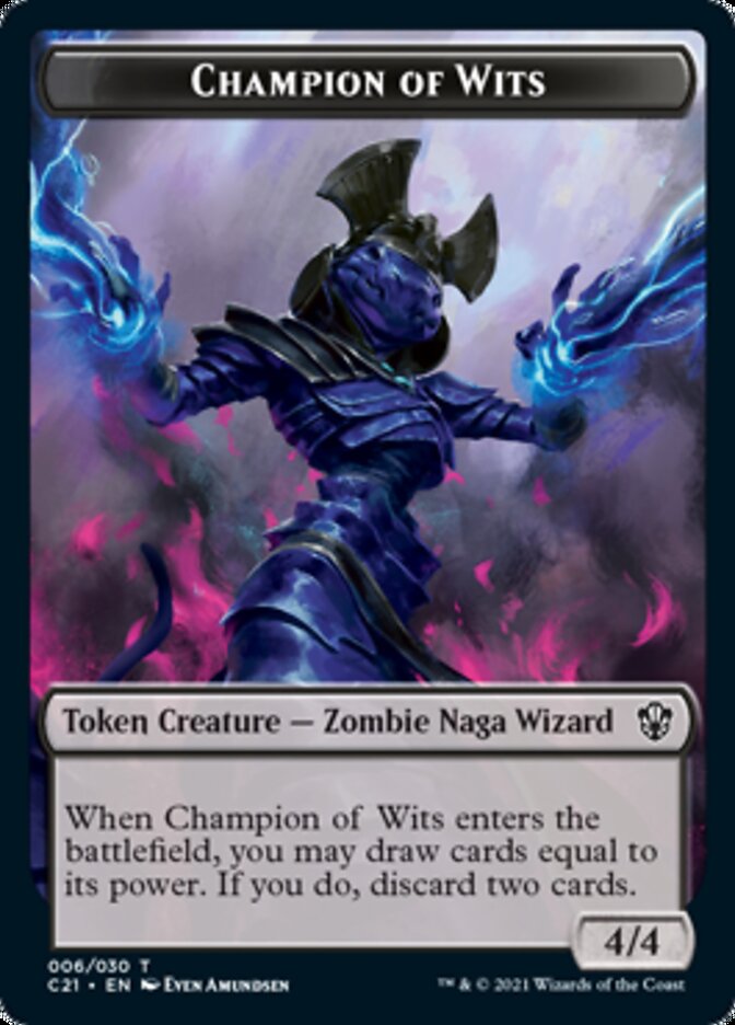 Eldrazi // Champion of Wits Double-Sided Token [Commander 2021 Tokens]-2