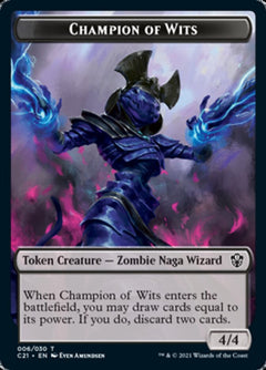 Eldrazi // Champion of Wits Double-Sided Token [Commander 2021 Tokens]-2