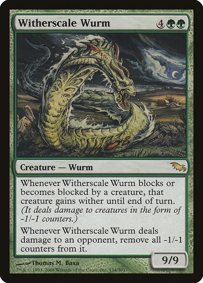 Witherscale Wurm [Shadowmoor]-1