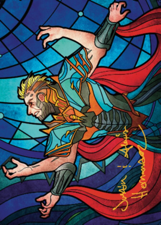 Ertai Resurrected Art Card 2 (Gold-Stamped Signature) [Dominaria United Art Series]-1