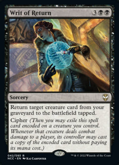 Writ of Return [Streets of New Capenna Commander]-1
