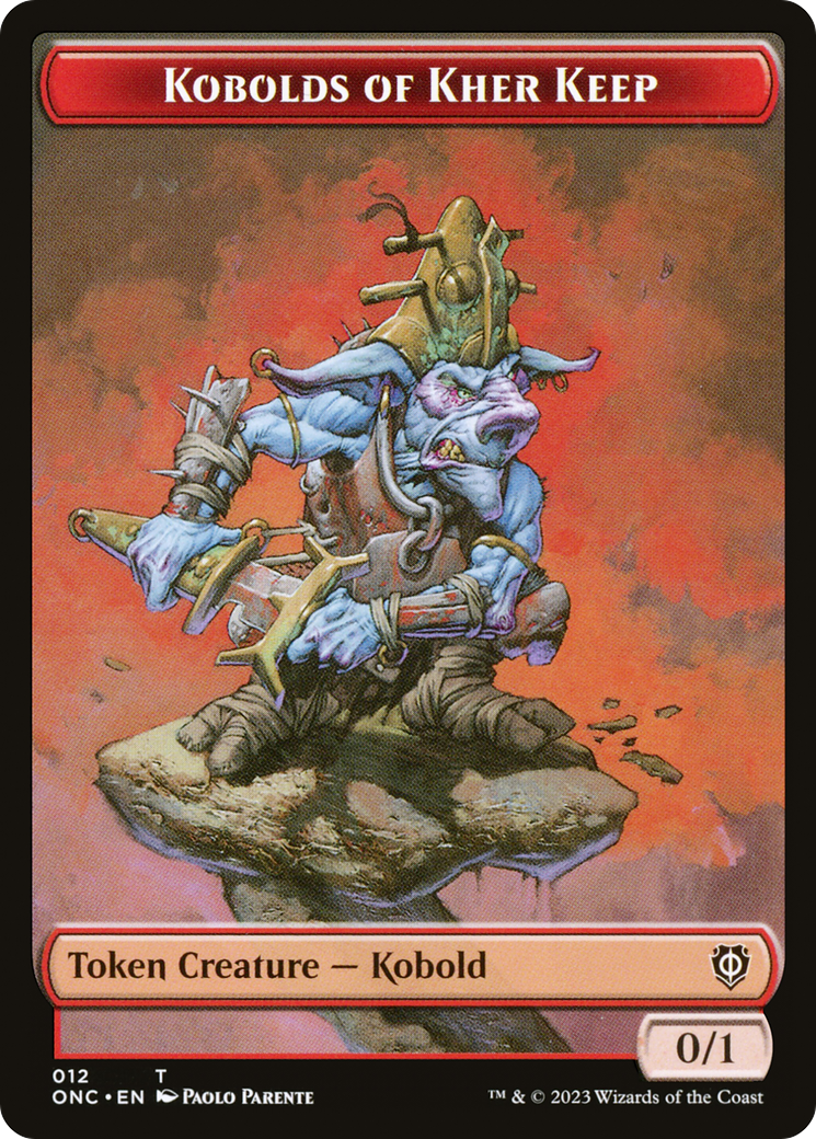 Kobolds of Kher Keep // Dragon Double-Sided Token [Phyrexia: All Will Be One Commander Tokens]-1