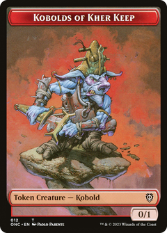 Kobolds of Kher Keep // Dragon Double-Sided Token [Phyrexia: All Will Be One Commander Tokens]-1