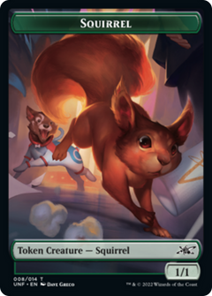 Squirrel // Storm Crow Double-Sided Token [Unfinity Tokens]-1