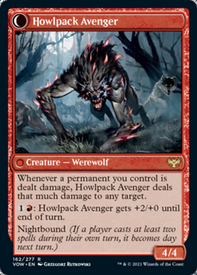 Ill-Tempered Loner // Howlpack Avenger [Innistrad: Crimson Vow]-2
