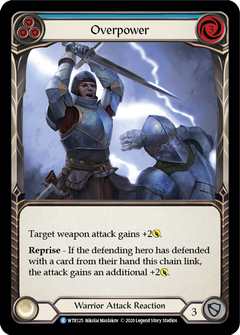 Overpower (Blue) [U-WTR125] (Welcome to Rathe Unlimited)  Unlimited Rainbow Foil-1