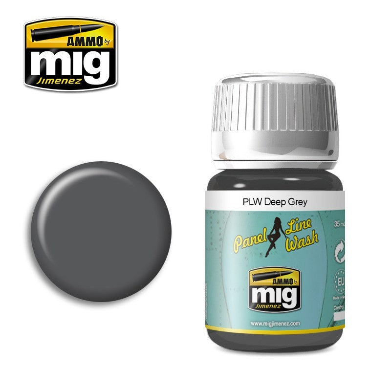 Ammo by MIG Panel Line Wash Deep Grey 35ml-1