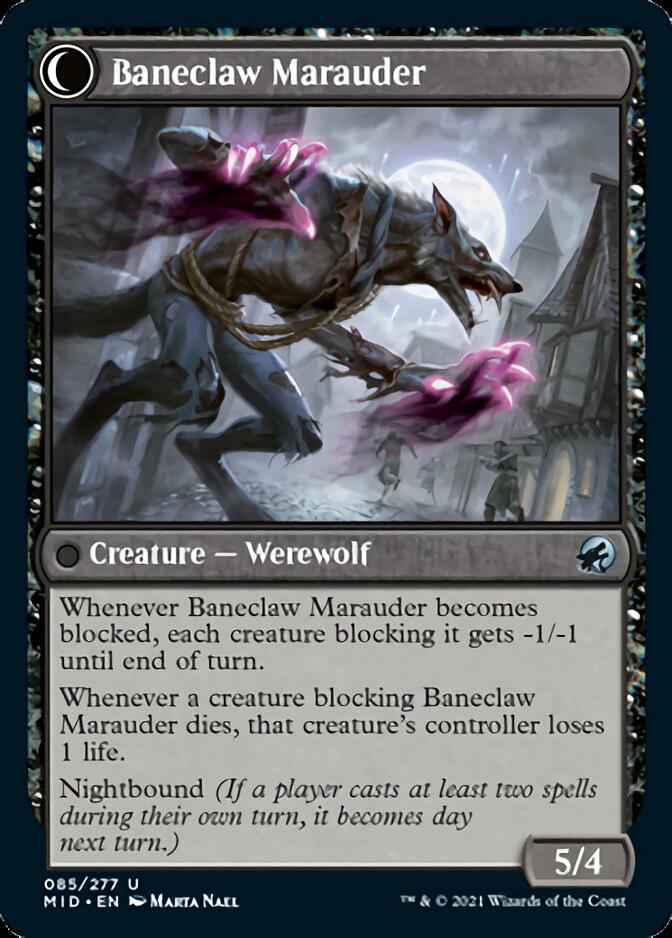 Baneblade Scoundrel // Baneclaw Marauder [Innistrad: Midnight Hunt]-2