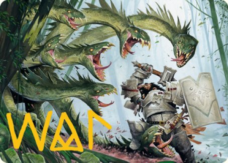 Lair of the Hydra Art Card (Gold-Stamped Signature) [Dungeons & Dragons: Adventures in the Forgotten Realms Art Series]-1