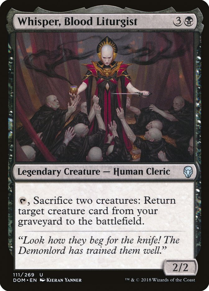 Whisper, Blood Liturgist [Dominaria]-1