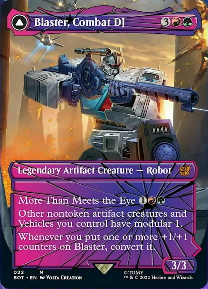 Blaster, Combat DJ // Blaster, Morale Booster (Shattered Glass) [Transformers]-1