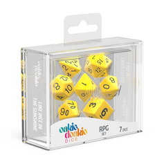 Oakie Doakie Dice RPG Set Solid - Yellow (7)-1