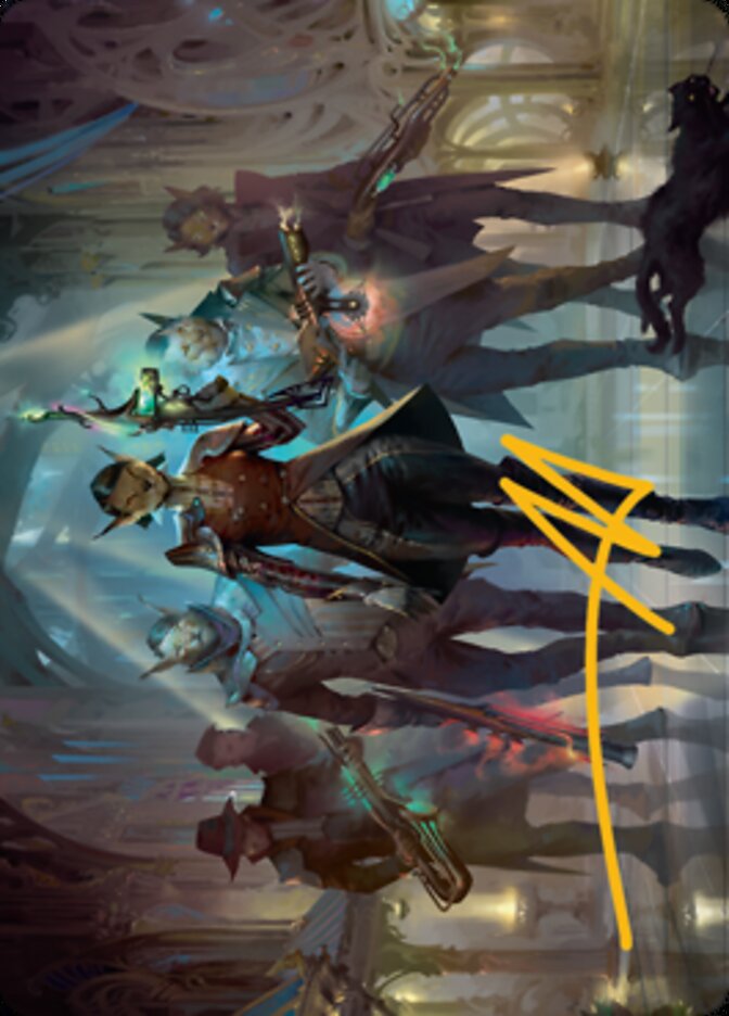 Family's Favor Art Card (Gold-Stamped Signature) [Streets of New Capenna Art Series]-1