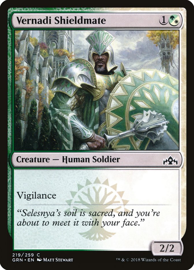 Vernadi Shieldmate [Guilds of Ravnica]-1
