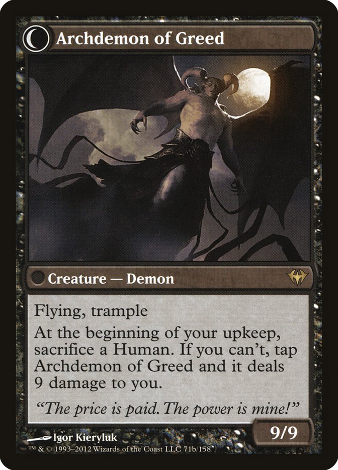 Ravenous Demon // Archdemon of Greed [Dark Ascension]-2