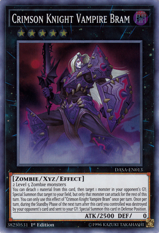 Crimson Knight Vampire Bram [DASA-EN013] Super Rare