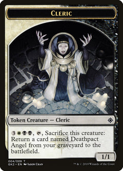 Cleric // Treasure Double-Sided Token [Ravnica Allegiance Guild Kit Tokens]-1