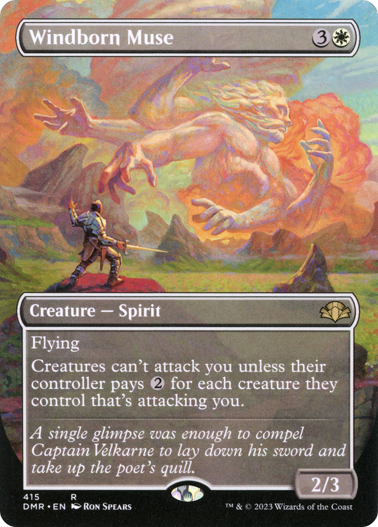 Windborn Muse (Borderless Alternate Art) [Dominaria Remastered]-1