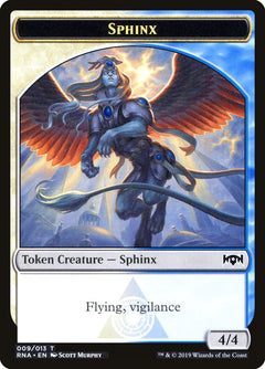 Bird // Sphinx Double-Sided Token [Ravnica Allegiance Guild Kit Tokens]-2