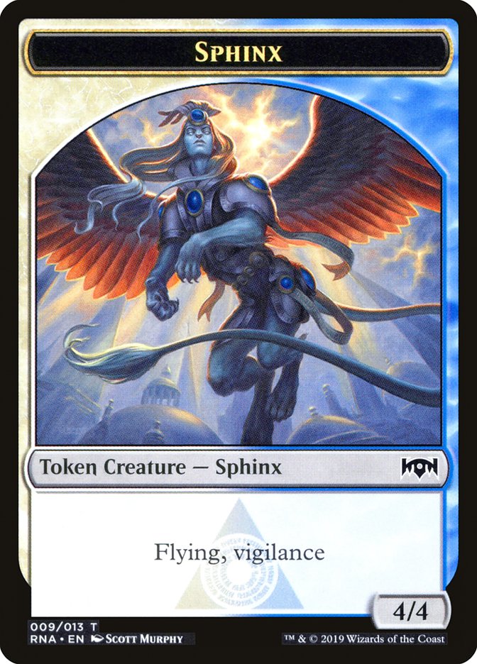 Bird // Sphinx Double-Sided Token [Ravnica Allegiance Guild Kit Tokens]-2