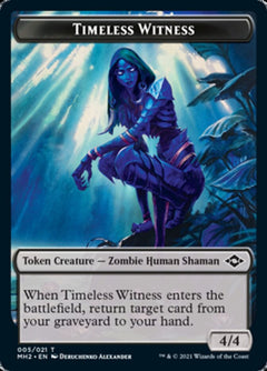 Timeless Witness // Treasure (20) Double-Sided Token [Modern Horizons 2 Tokens]-1