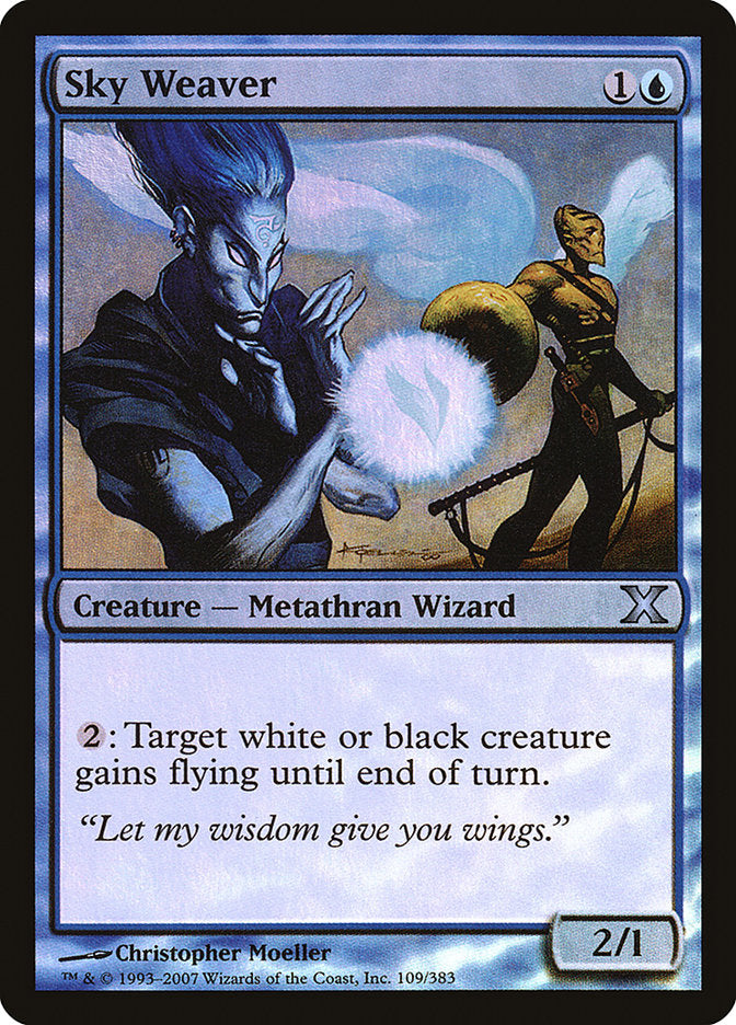Sky Weaver (Premium Foil) [Tenth Edition]-1