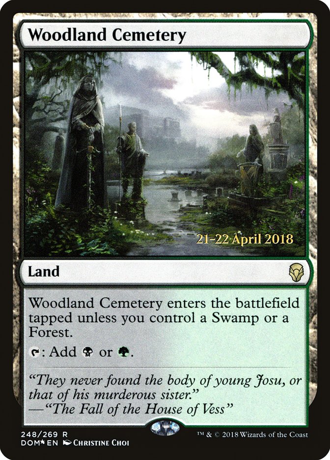 Woodland Cemetery [Dominaria Prerelease Promos]-1