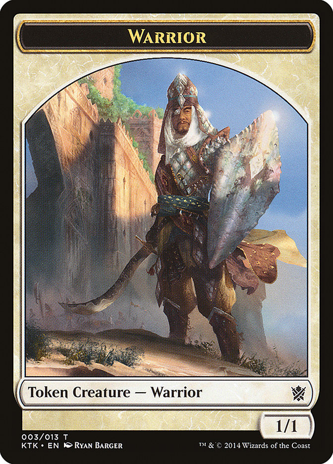 Warrior Token (003/013) [Khans of Tarkir Tokens]-1