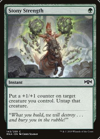 Stony Strength [Ravnica Allegiance]-1