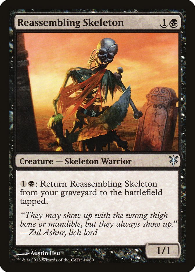 Reassembling Skeleton [Duel Decks: Sorin vs. Tibalt]-1