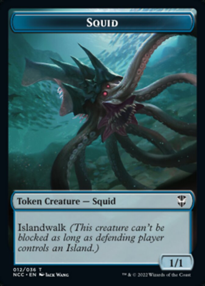 Squid // The Monarch Double-Sided Token [Streets of New Capenna Commander Tokens]-1