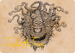 Baleful Beholder (Showcase) Art Card (Gold-Stamped Signature) [Dungeons & Dragons: Adventures in the Forgotten Realms Art Series]-1