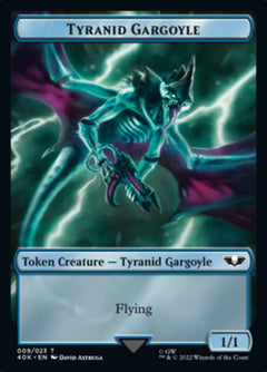 Tyranid (017) // Tyranid Gargoyle Double-Sided Token (Surge Foil) [Warhammer 40,000 Tokens]-2