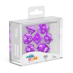 Oakie Doakie Dice RPG Set Translucent - Purple (7)-1