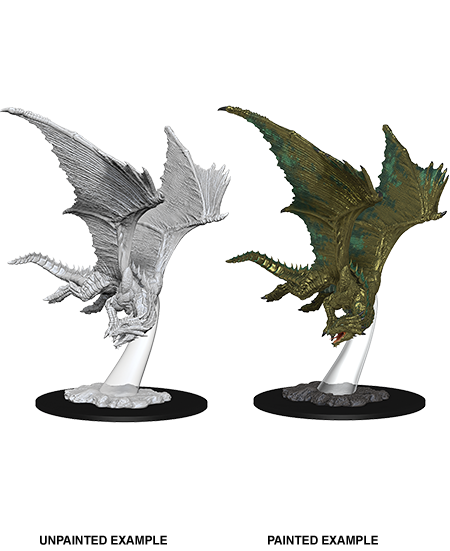 D&D Nolzurs Marvelous Unpainted Miniatures Young Bronze Dragon-1