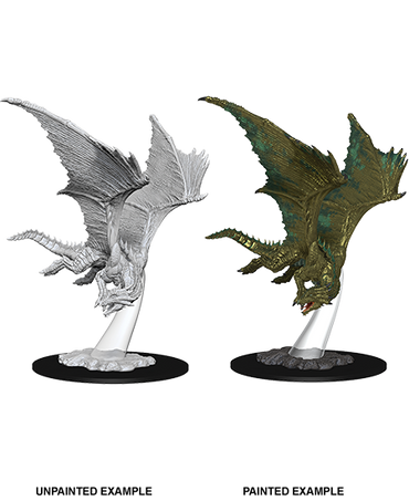 D&D Nolzurs Marvelous Unpainted Miniatures Young Bronze Dragon