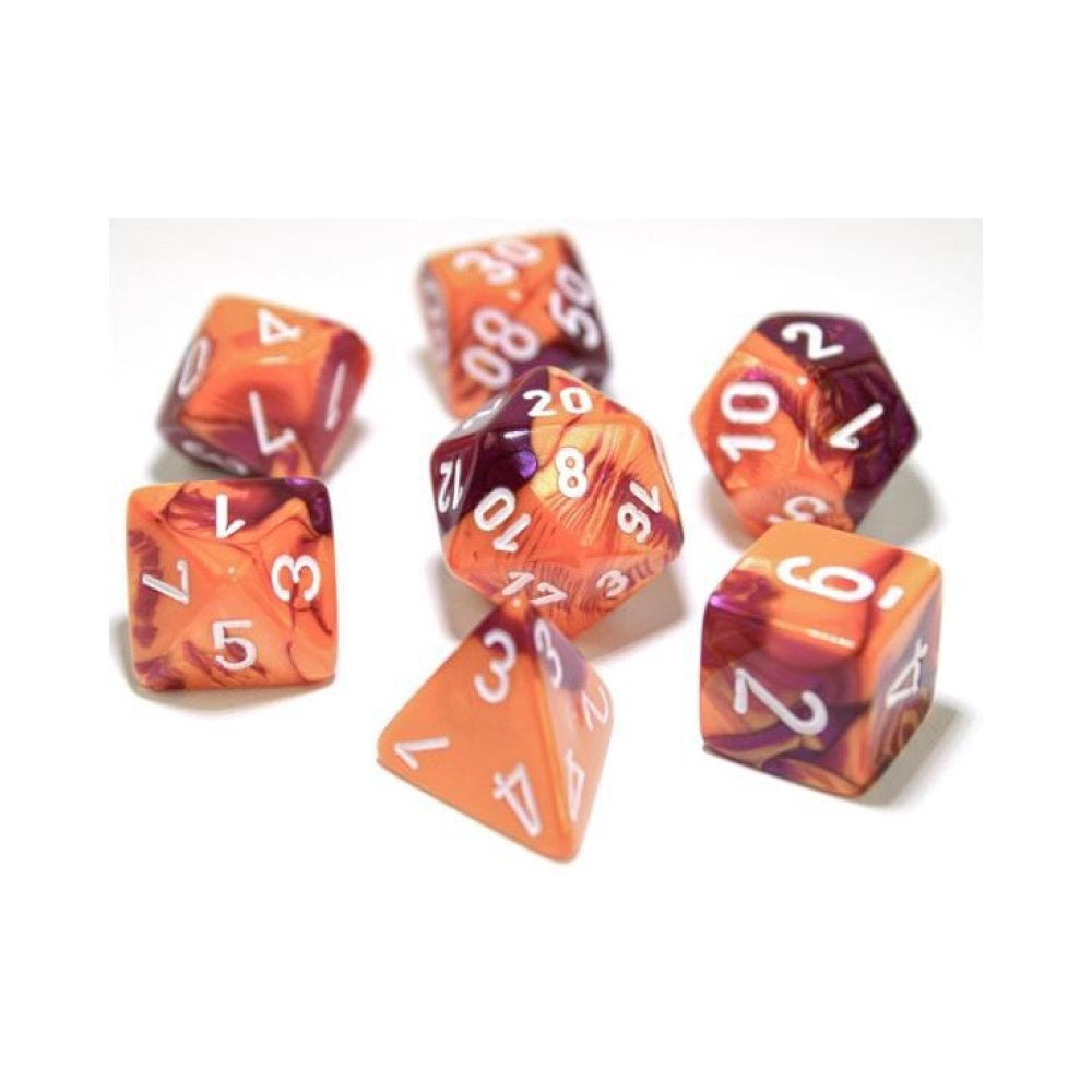 CHX 30021 Gemini Orange-Purple/White 7-Die Set-1
