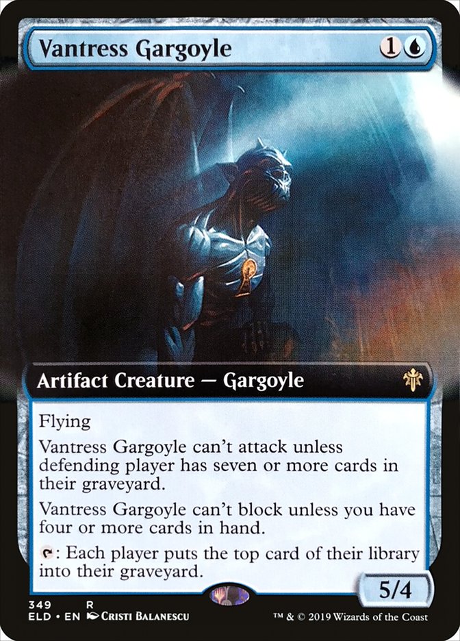 Vantress Gargoyle (Extended Art) [Throne of Eldraine]-1