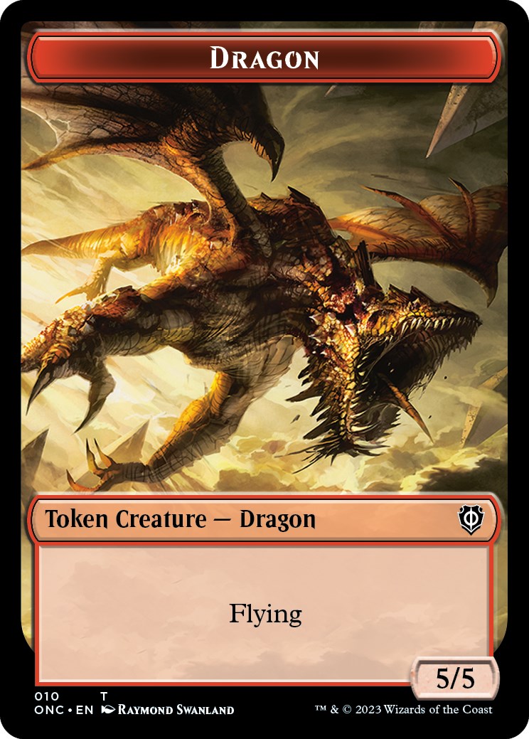 Kobolds of Kher Keep // Dragon Double-Sided Token [Phyrexia: All Will Be One Commander Tokens]-2