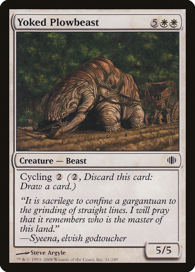 Yoked Plowbeast [Shards of Alara]-1