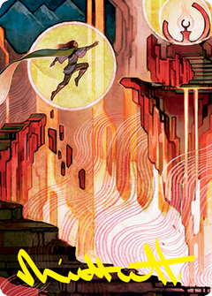 Thrill of Possibility Art Card (Gold-Stamped Signature) [Strixhaven: School of Mages Art Series]-1