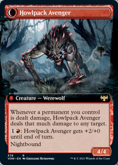 Ill-Tempered Loner // Howlpack Avenger (Extended Art) [Innistrad: Crimson Vow]-2