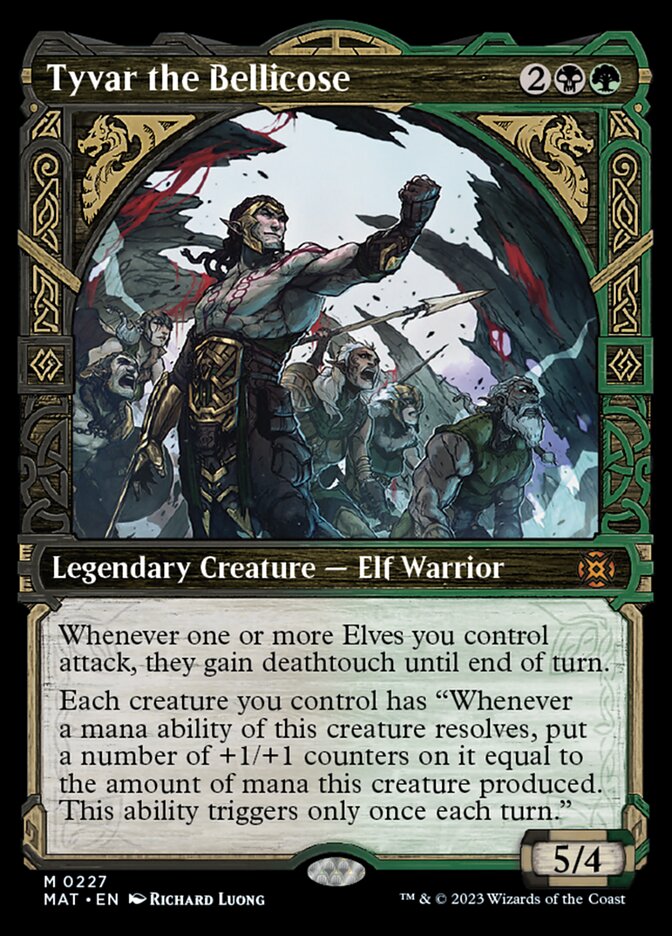 Tyvar the Bellicose (Showcase Halo Foil) [March of the Machine: The Aftermath]-1