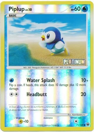Piplup (71/100) [Burger King Promos: 2009 Collection]-1