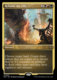 Rebuild the City (Foil Etched) [March of the Machine: The Aftermath]-1