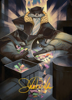 Masked Bandits Art Card (Gold-Stamped Signature) [Streets of New Capenna Art Series]-1