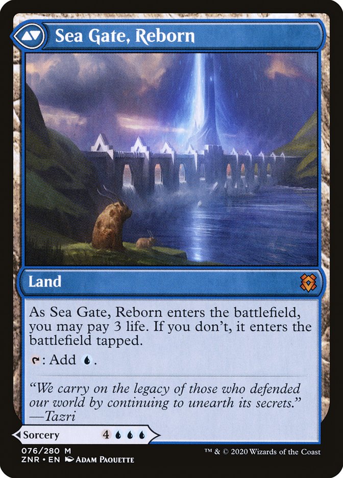 Sea Gate Restoration // Sea Gate, Reborn [Zendikar Rising]-2
